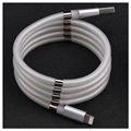 Easy Coil Magnetic Lightning Charging Cable - 1m - White