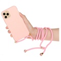 Saii Eco Line iPhone 11 Pro Biodegradable Case with Strap - Pink