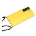 Saii Eco Line Samsung Galaxy S21 5G Case with Strap - Yellow