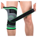 Elastic Unisex Fitness Knee Pad Protector - XL - Green