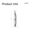 Electric Hair and Nose Trimmer for Men - White