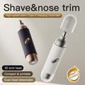 Electric Hair and Nose Trimmer for Men - White