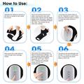 Electric Heated Foot/Ankle Massager with Airbag Compression - Black