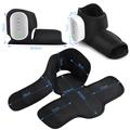 Electric Heated Foot/Ankle Massager with Airbag Compression - Black