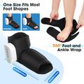 Electric Heated Foot/Ankle Massager with Airbag Compression - Black