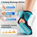 Electric Heated Foot/Ankle Massager with Airbag Compression - Black