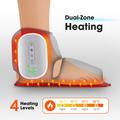 Electric Heated Foot/Ankle Massager with Airbag Compression - Black