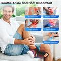 Electric Heated Foot/Ankle Massager with Airbag Compression - Black