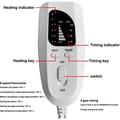 Electric Heating Pad with 6-Level Heat Settings - EU Plug - Grey