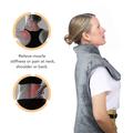 Electric Heating Pad with 6-Level Heat Settings - EU Plug - Grey