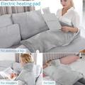 Electric Heating Pad with 6-Level Heat Settings - EU Plug - Grey
