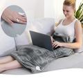 Electric Heating Pad with 6-Level Heat Settings - EU Plug - Grey