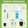 Electric Toilet Brush with LED Display - White