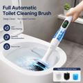 Electric Toilet Brush with LED Display - White