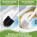 Electric Toilet Brush with LED Display - White
