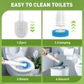 Electric Toilet Brush with LED Display - White
