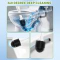 Electric Toilet Brush with LED Display - White