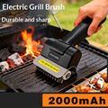 Electric Wireless Grill Cleaning Brush - 2000mAh - Black