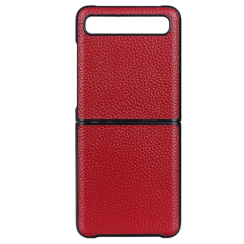 Elegant Samsung Galaxy Z Flip Leather Case Red
