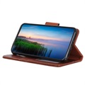 Elegant Series Samsung Galaxy Xcover 5 Wallet Case - Brown