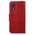 Elegant Series Samsung Galaxy Xcover 5 Wallet Case - Red