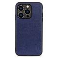 Elegant iPhone 14 Pro Leather Case - Blue