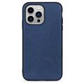 Elegant iPhone 14 Pro Max Leather Case - Blue