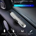 Emergency Escape Tool with Tungsten Steel Window Breaker and Seatbelt Cutter - Silver