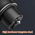 Emergency Escape Tool with Tungsten Steel Window Breaker and Seatbelt Cutter - Silver