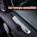 Emergency Escape Tool with Tungsten Steel Window Breaker and Seatbelt Cutter - Silver