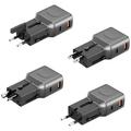 Energea TravelGo Adapter 35 - US, UK, AU, EU, PD 35W - Gunmetal