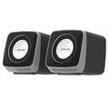 Erazer A200 2.0 Wired Desktop Speakers - Black