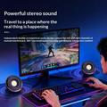 Erazer A500 2.0 RGB Desktop Gaming Speakers - 10W - Black