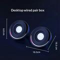 Erazer A500 2.0 RGB Desktop Gaming Speakers - 10W - Black