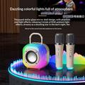 Erazer K20 Bluetooth Karaoke Speaker with 2 Microphones - Beige