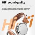 Erazer R1 Retro Wireless Headphones with ENC - Coffee