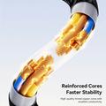 Essager 4-in-1 Fast Charging Cable 240W - USB-A/USB-C to USB-C/Lightning - 0.25m - Grey