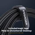Essager ES-X47 240W USB-C Cable with Digital Display - 1m - Black