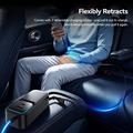 Essager F789 135W Rear-Seat Car Charger - 2x USB-C Cables, 4x USB-C & 2x USB-A inputs - 1.5m - Black