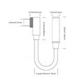 Essager L-Shape USB-C to 3.5mm Audio Adapter - 12cm - Grey