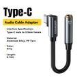 Essager L-Shape USB-C to 3.5mm Audio Adapter - 12cm - Grey