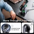 Essager T50 Qi2.2 3-in-1 Magnetic Wireless Charger - 25W - Grey