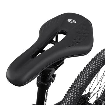 Shock Absorbing Sports Bicycle Seat - Black