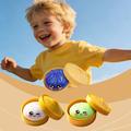 Eyes Expression Dumpling Squishy Toy with Steamer Box - White