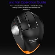 F-33 Wireless Trackball Mouse - 5 DPI Levels