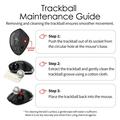 F-33 Wireless Trackball Mouse - 5 DPI Levels