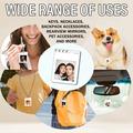 F10 Mini Bluetooth Tracker with 1.54" E-Ink Display - White