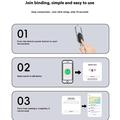 F15 Bluetooth Smart Tracker Keychain for Android - Black