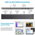 F156P02 15.6" Full HD Portable Monitor with Kickstand - Black