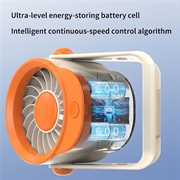 F16 Mini Desktop Fan for Office and Home - Orange